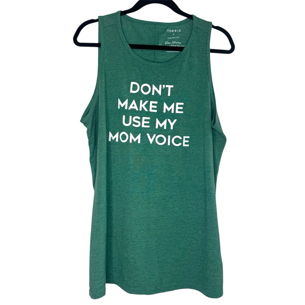 Torrid Classic Fit Mom Graphic Tank Top Size 2